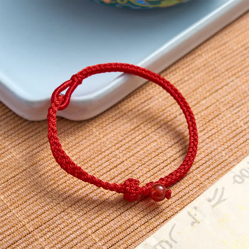EverestArtstudios Green Aventurine Red String Balance Bracelet