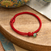 EverestArtstudios Green Aventurine Red String Balance Bracelet