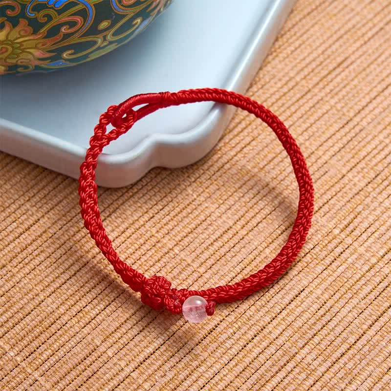 EverestArtstudios Green Aventurine Red String Balance Bracelet