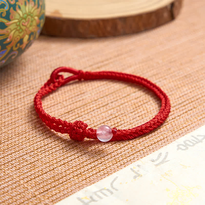 EverestArtstudios Green Aventurine Red String Balance Bracelet