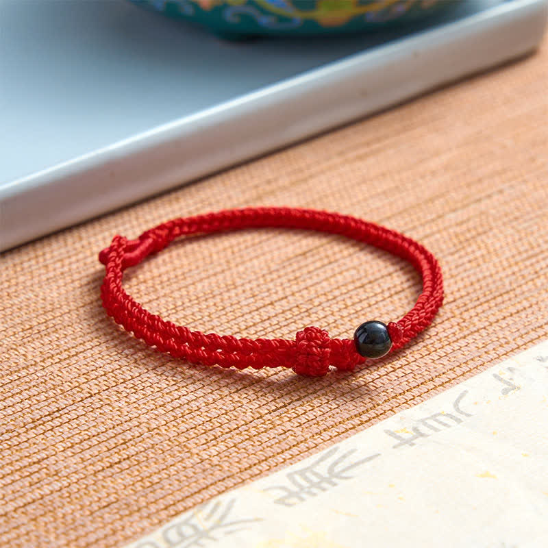 EverestArtstudios Green Aventurine Red String Balance Bracelet