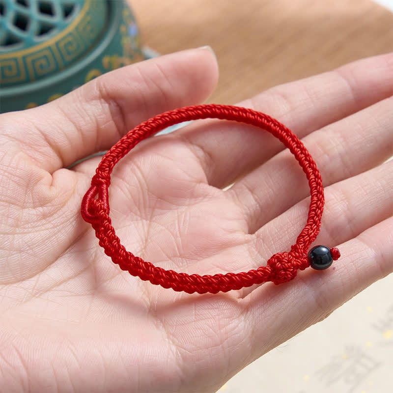 EverestArtstudios Green Aventurine Red String Balance Bracelet