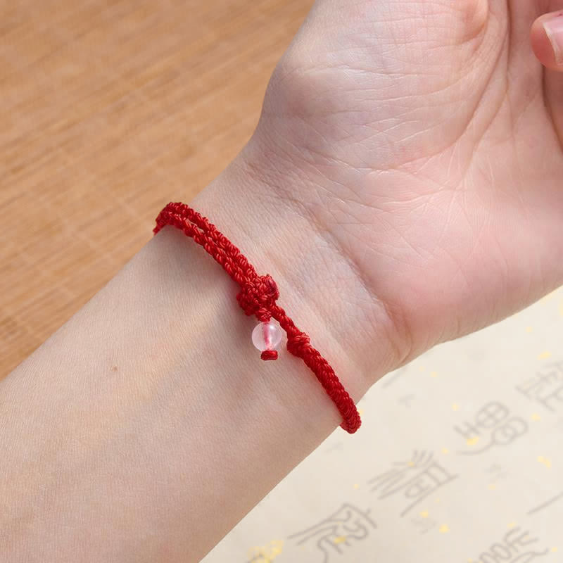 EverestArtstudios Green Aventurine Red String Balance Bracelet