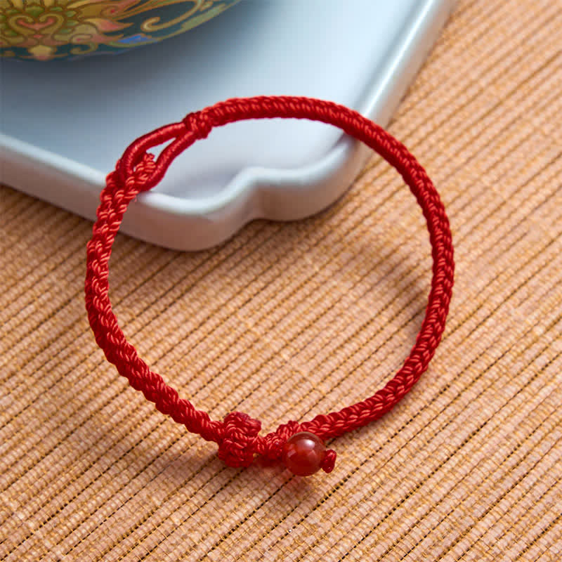 EverestArtstudios Green Aventurine Red String Balance Bracelet