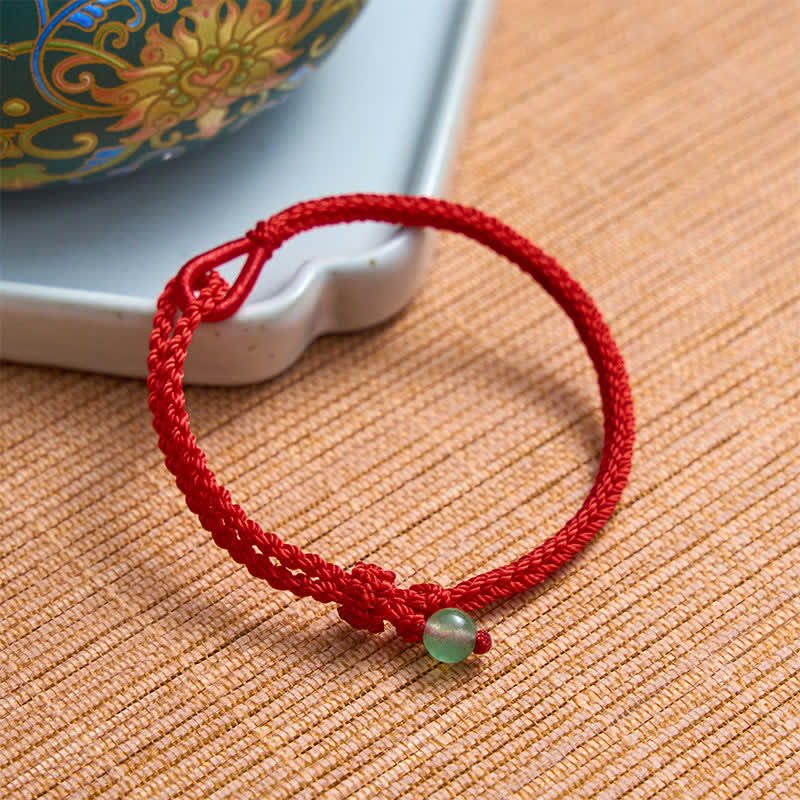 EverestArtstudios Green Aventurine Red String Balance Bracelet