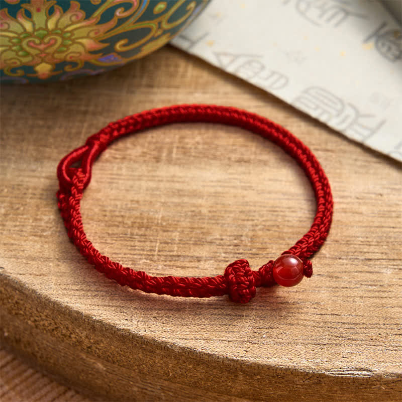 EverestArtstudios Green Aventurine Red String Balance Bracelet