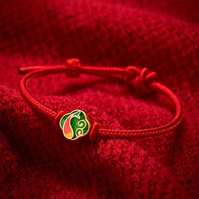 EverestArtstudios Handmade Red String Double Koi Fish Protection Braided Cord Adjustable Bracelet