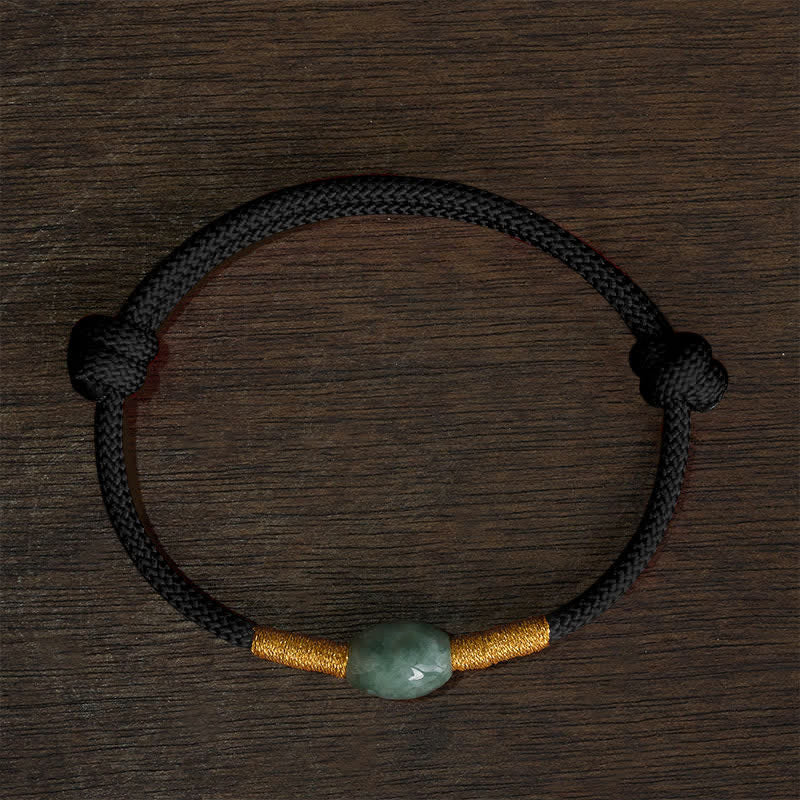 EverestArtstudios Jade Bead Red String Protection Bracelet