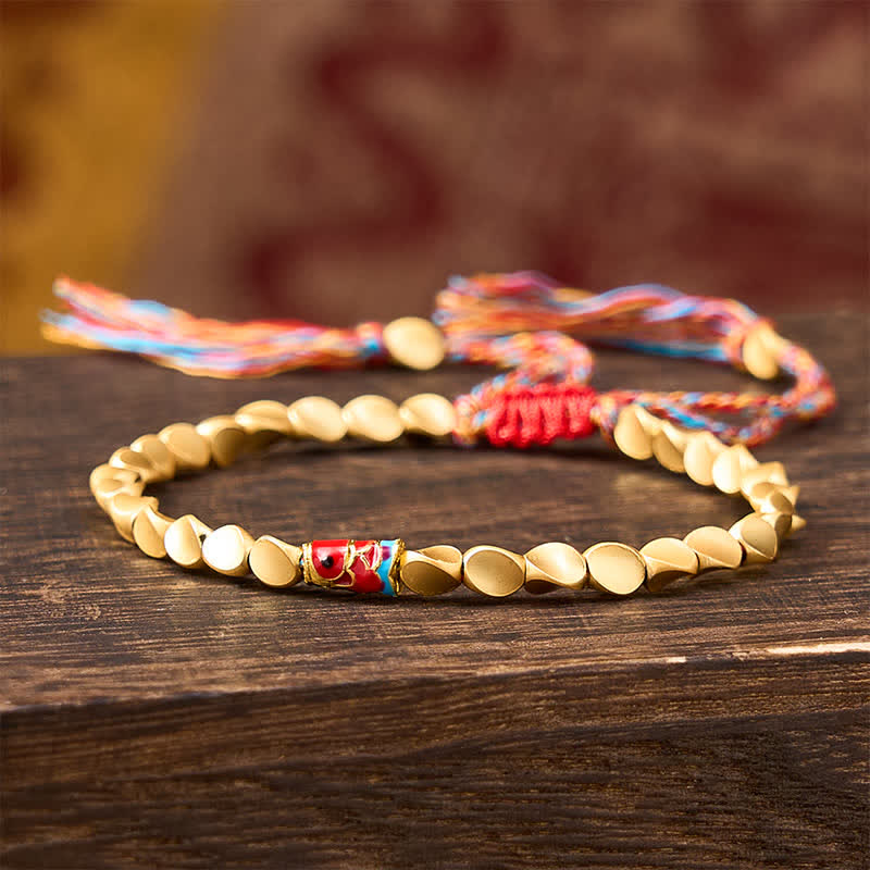 EverestArtstudios Copper Koi Fish Success Vintage Ethnic Bracelet