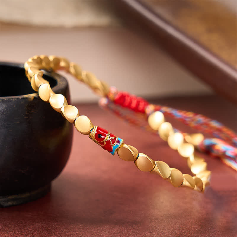 EverestArtstudios Copper Koi Fish Success Vintage Ethnic Bracelet
