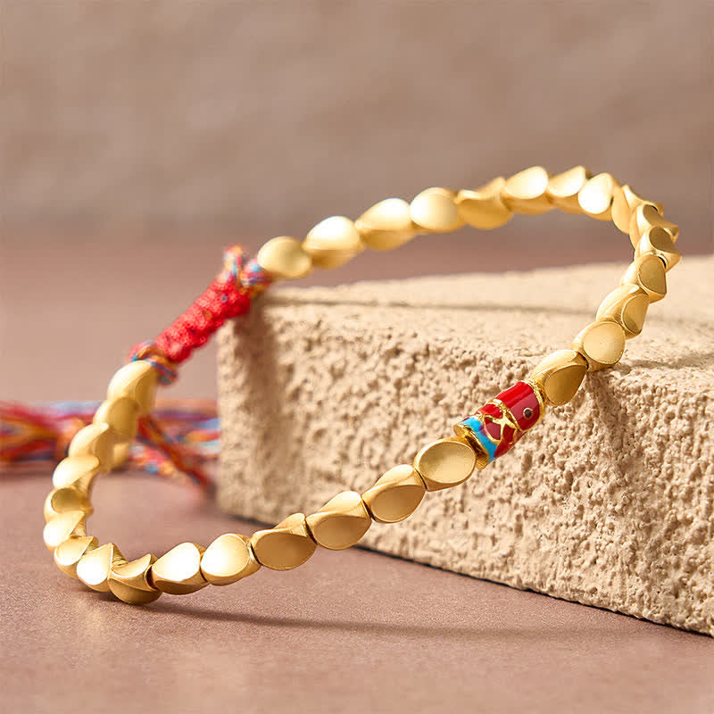 EverestArtstudios Copper Koi Fish Success Vintage Ethnic Bracelet