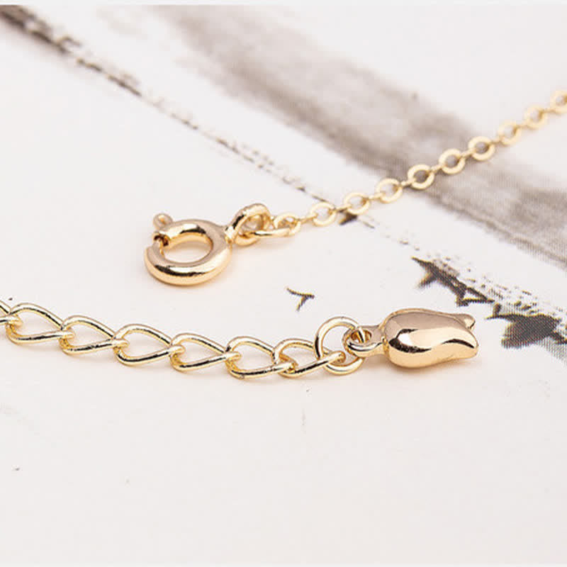 EverestArtstudios Hetian Jade Peace Buckle Harmony Minimalist Round Chain Bracelet
