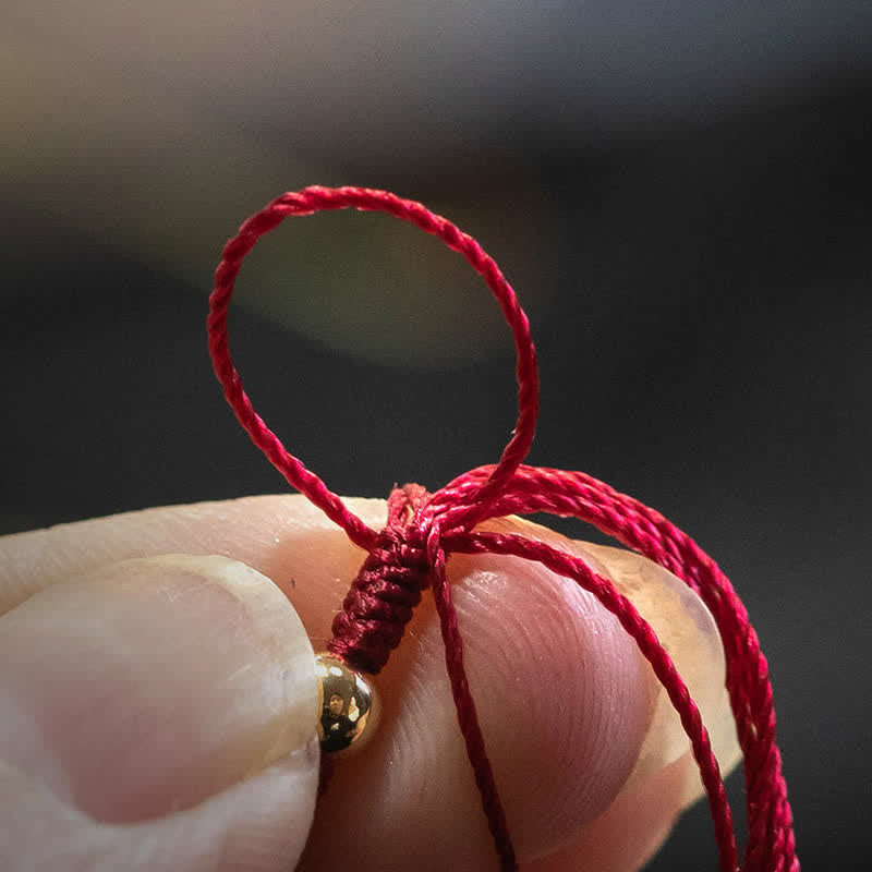 Buddha Stones Hand Woven Colorful Red String Protection Tibetan Adjustable Bracelet