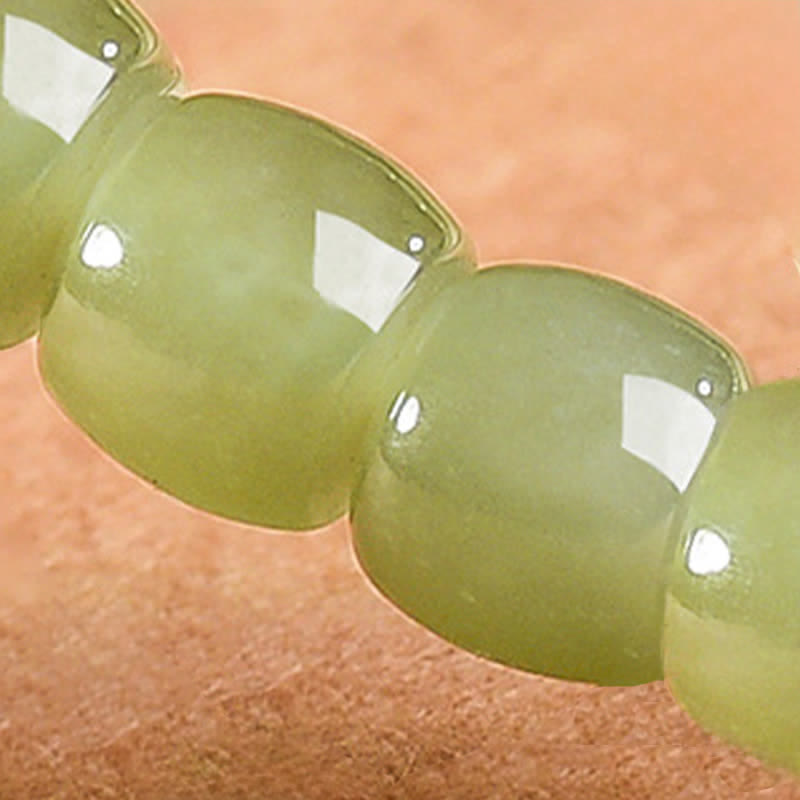 EverestArtstudios Jade Luck Round Bead Rhodonite Bracelet