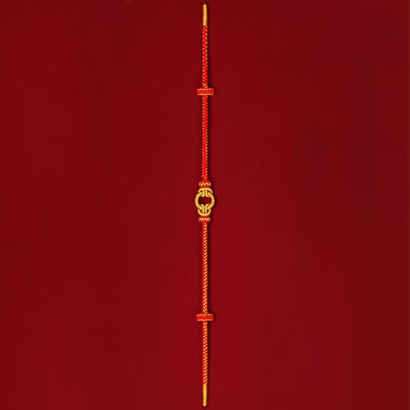 Buddha Stones Red String Chinese Zodiac Luck Braided Knot Bracelet