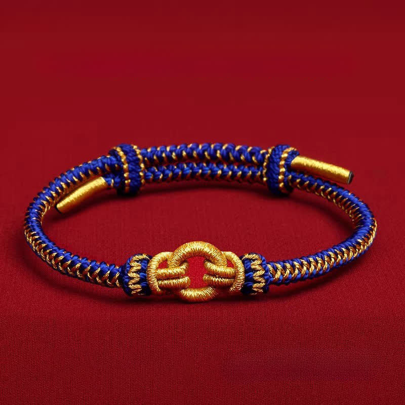 Buddha Stones Red String Chinese Zodiac Luck Braided Knot Bracelet