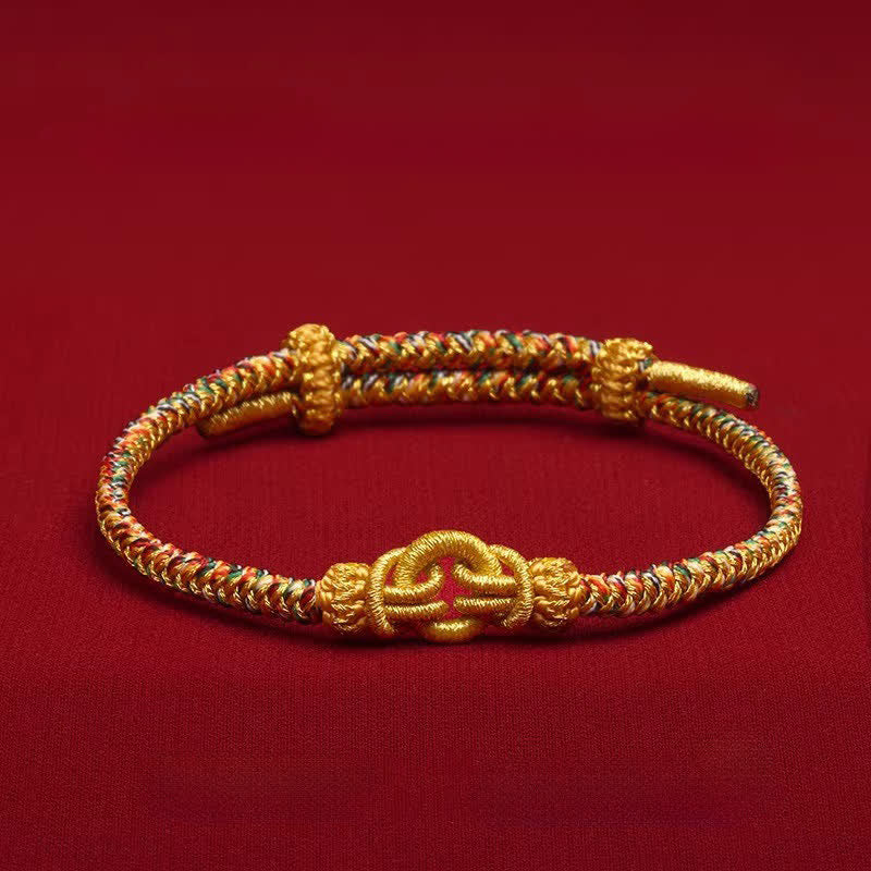 Buddha Stones Red String Chinese Zodiac Luck Braided Knot Bracelet