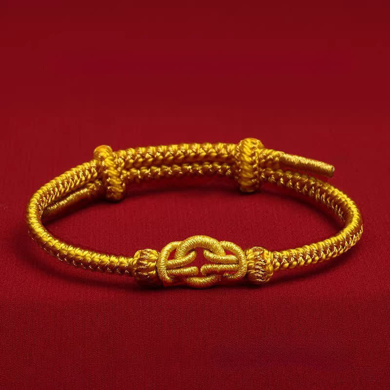 Buddha Stones Red String Chinese Zodiac Luck Braided Knot Bracelet