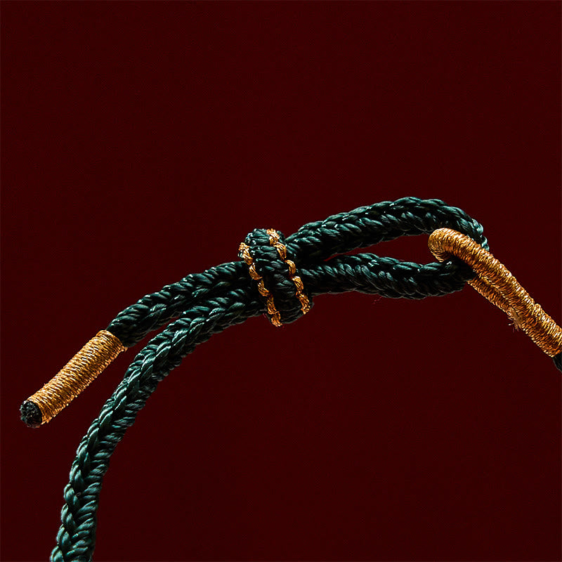 EverestArtstudios Hand-Woven Red String Peach Blossom Sunflower Luck Bracelet