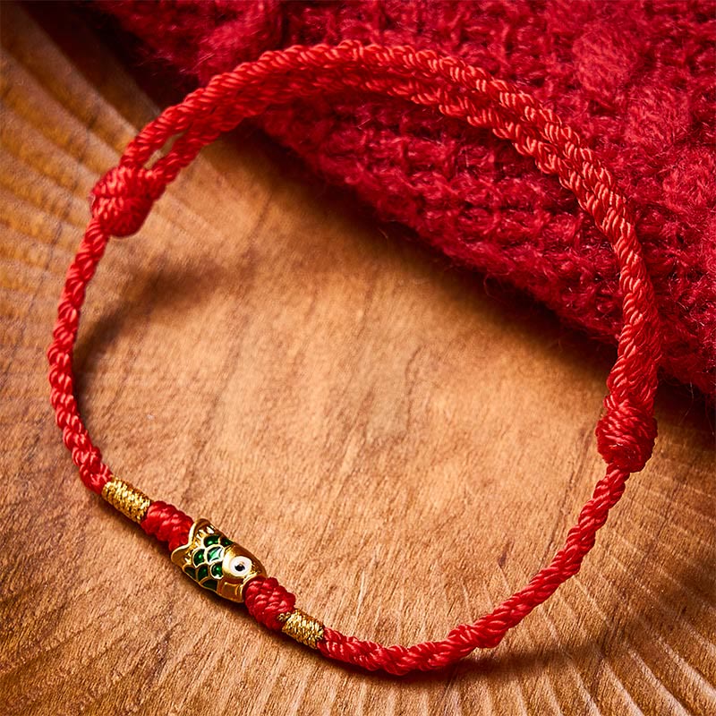 EverestArtstudios Hand-Woven Koi Fish Success Rope Bracelet