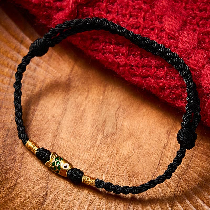 EverestArtstudios Hand-Woven Koi Fish Success Rope Bracelet