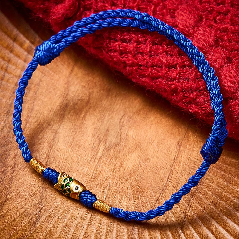 EverestArtstudios Hand-Woven Koi Fish Success Rope Bracelet