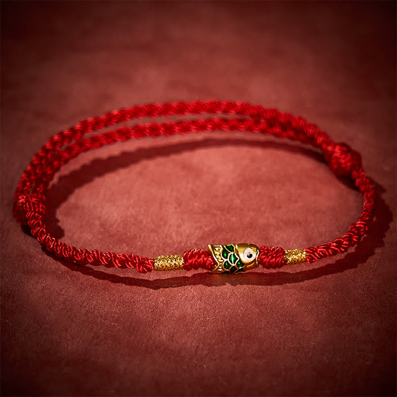 EverestArtstudios Hand-Woven Koi Fish Success Rope Bracelet