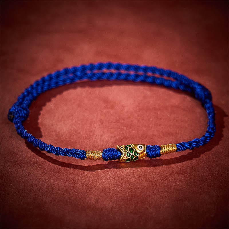 EverestArtstudios Hand-Woven Koi Fish Success Rope Bracelet
