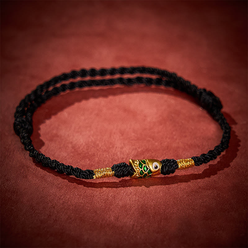 EverestArtstudios Hand-Woven Koi Fish Success Rope Bracelet