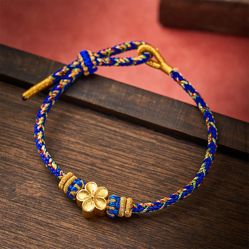Buddha Stones Hand-Woven String Om Mani Padme Hum Peace Bracelet