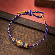 Buddha Stones Hand-Woven String Om Mani Padme Hum Peace Bracelet