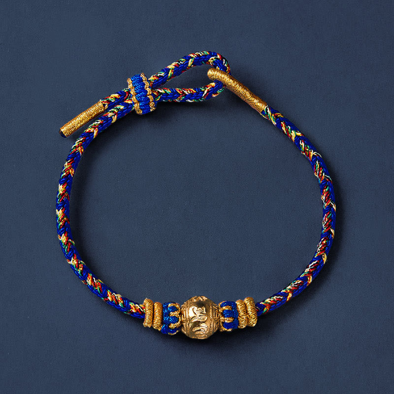 Buddha Stones Hand-Woven String Om Mani Padme Hum Peace Bracelet