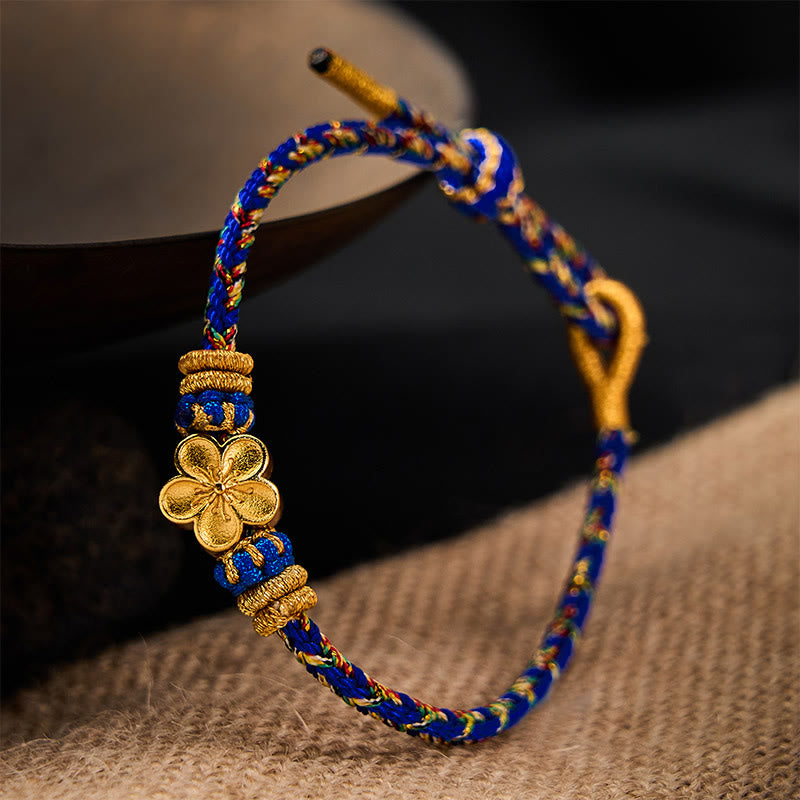 Buddha Stones Hand-Woven String Om Mani Padme Hum Peace Bracelet