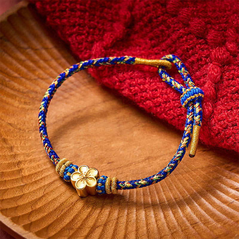 Buddha Stones Hand-Woven String Om Mani Padme Hum Peace Bracelet