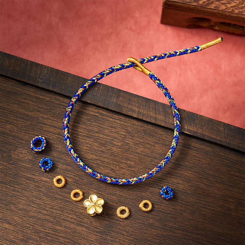 Buddha Stones Hand-Woven String Om Mani Padme Hum Peace Bracelet
