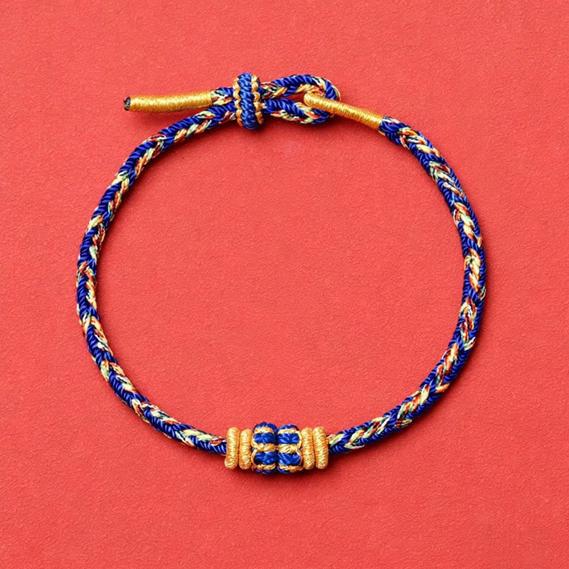 Buddha Stones Koi Fish Luck Hand-Woven String Bracelet