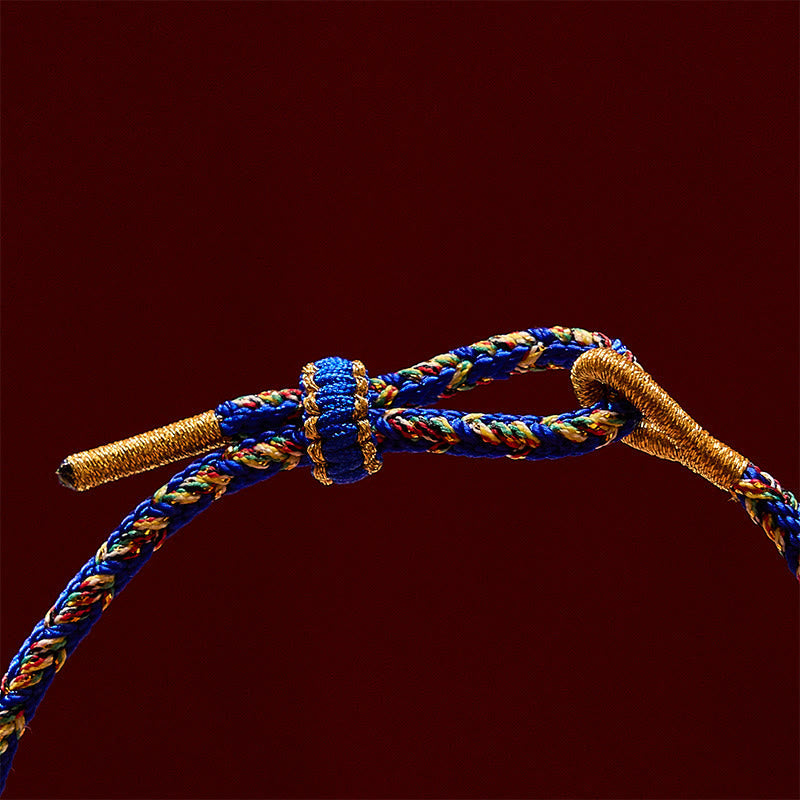 EverestArtstudios Hand-Woven String Double Golden Koi Fish Strength Rope Bracelet