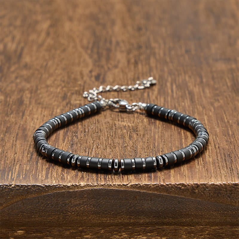 Buddha Stones Natural Lapis Lazuli Amethyst Frosted Stone Protective Bead Bracelet