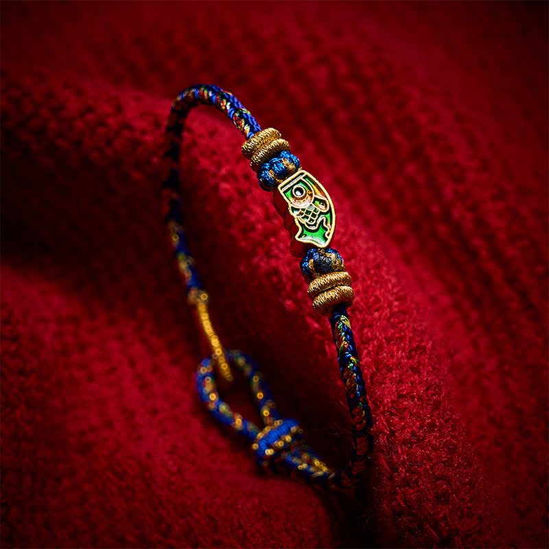 Buddha Stones Hand-Woven String Koi Fish Strength Rope Bracelet