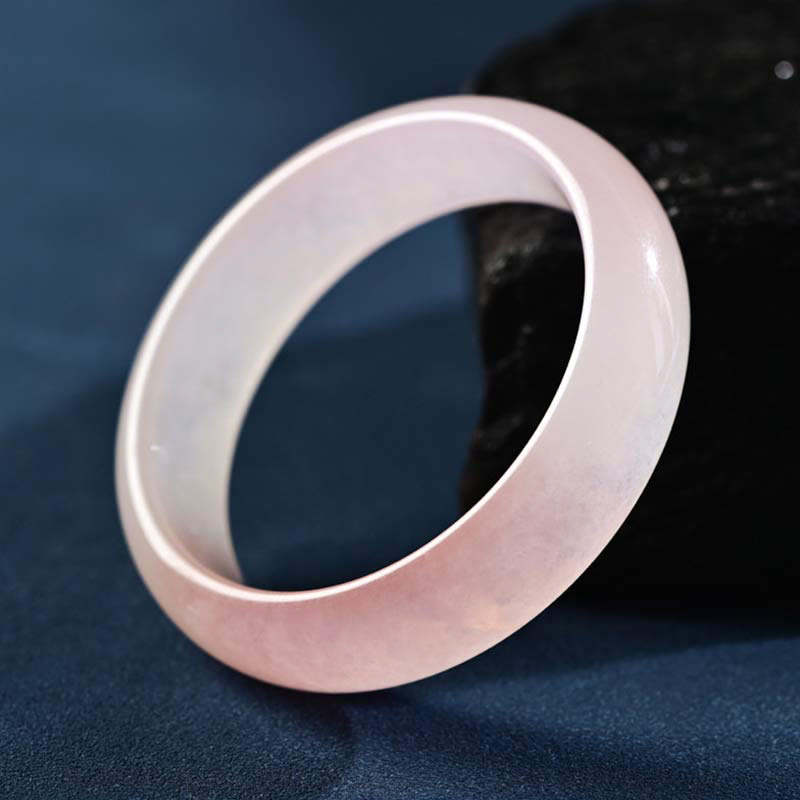 Buddha Stones Pink Crystal Love Warmth Bracelet Bangle