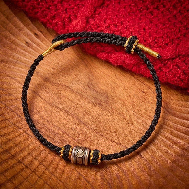 Buddha Stones Copper Yin Yang Red String Harmony Bracelet