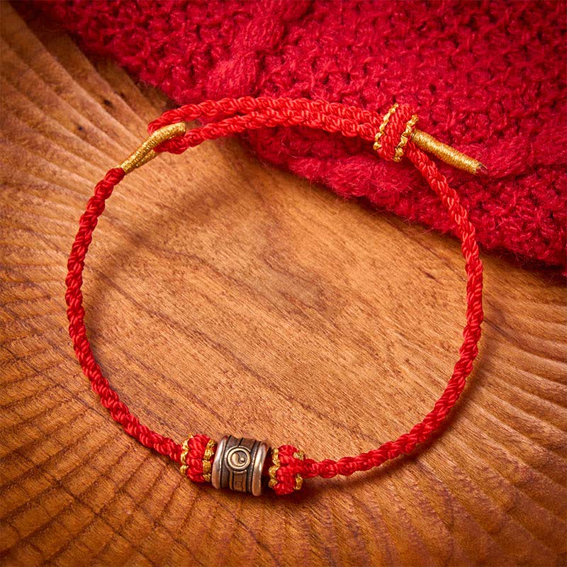 Buddha Stones Copper Yin Yang Red String Harmony Bracelet