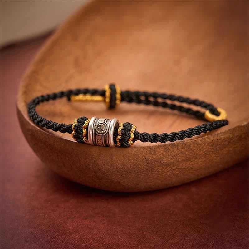Buddha Stones Copper Yin Yang Red String Harmony Bracelet