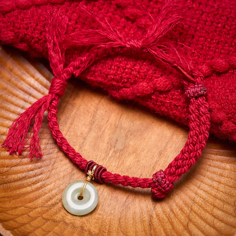 EverestArtstudios Red String Peace Buckle Fortune Bracelet