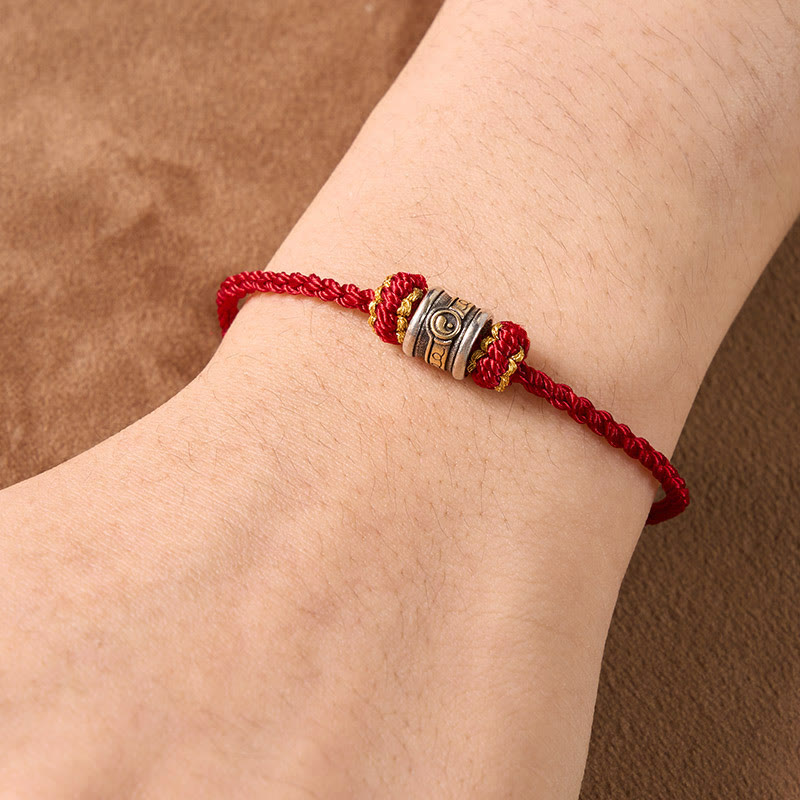 Buddha Stones Copper Yin Yang Red String Harmony Bracelet