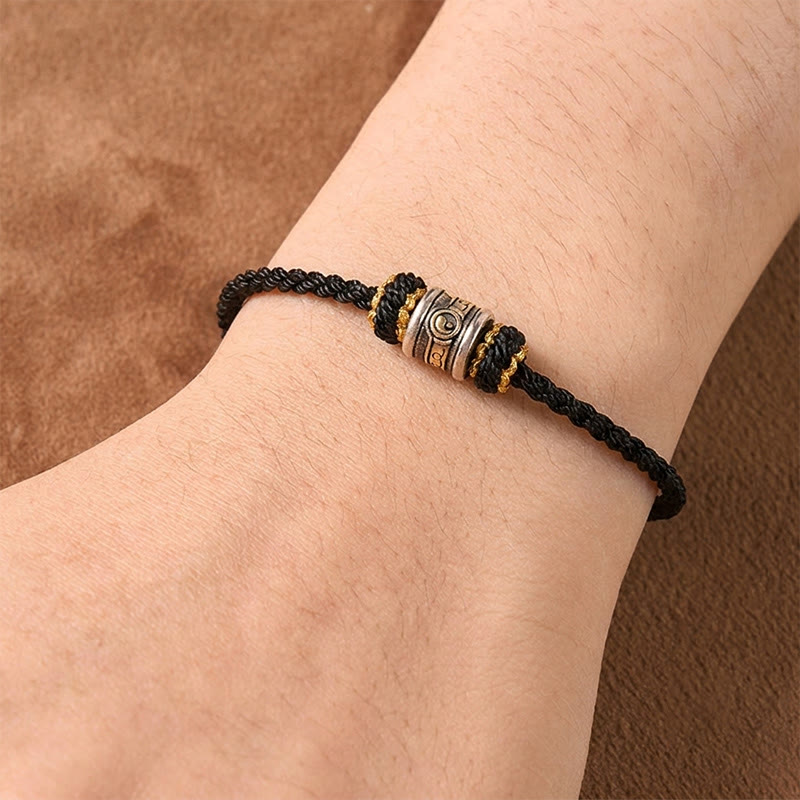 Buddha Stones Copper Yin Yang Red String Harmony Bracelet