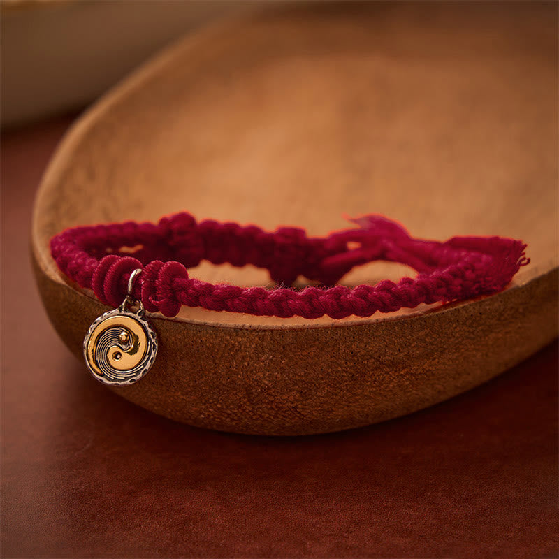 Buddha Stones Copper Yin Yang Red String Balance Bracelet