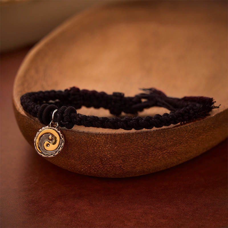 Buddha Stones Copper Yin Yang Red String Balance Bracelet