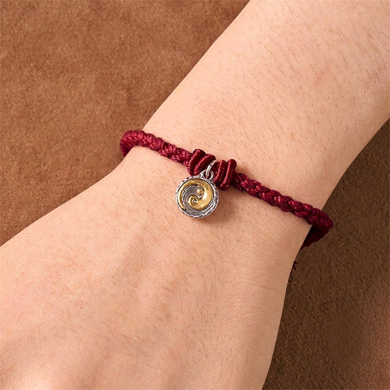 Buddha Stones Copper Yin Yang Red String Balance Bracelet