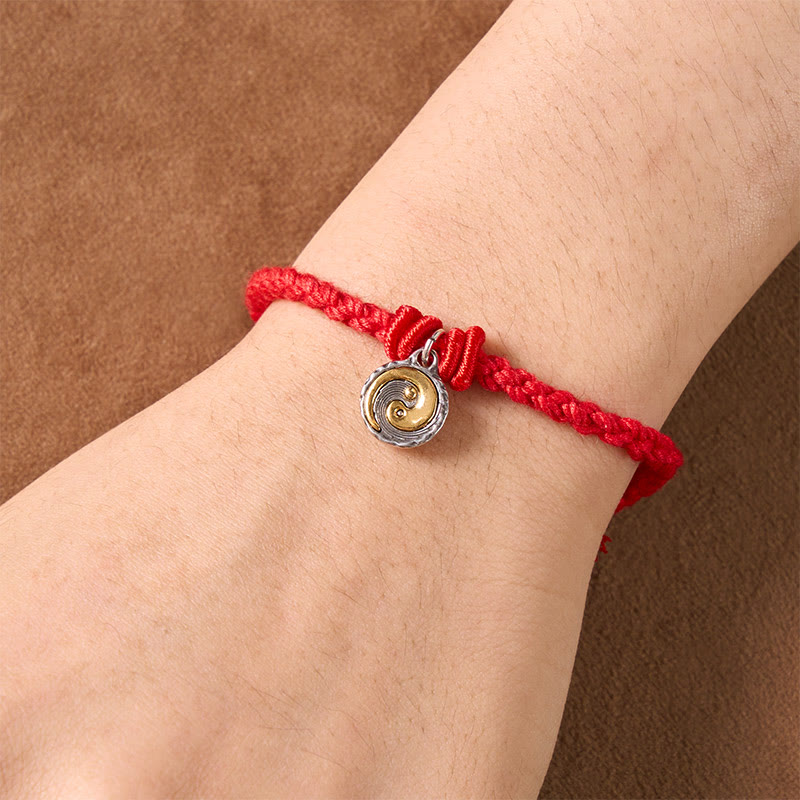 Buddha Stones Copper Yin Yang Red String Balance Bracelet